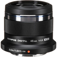 Load image into Gallery viewer, Olympus M.Zuiko 45mm F/1.8 (Black)