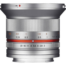 Load image into Gallery viewer, Samyang 12mm F/2 Silver (Sony E)